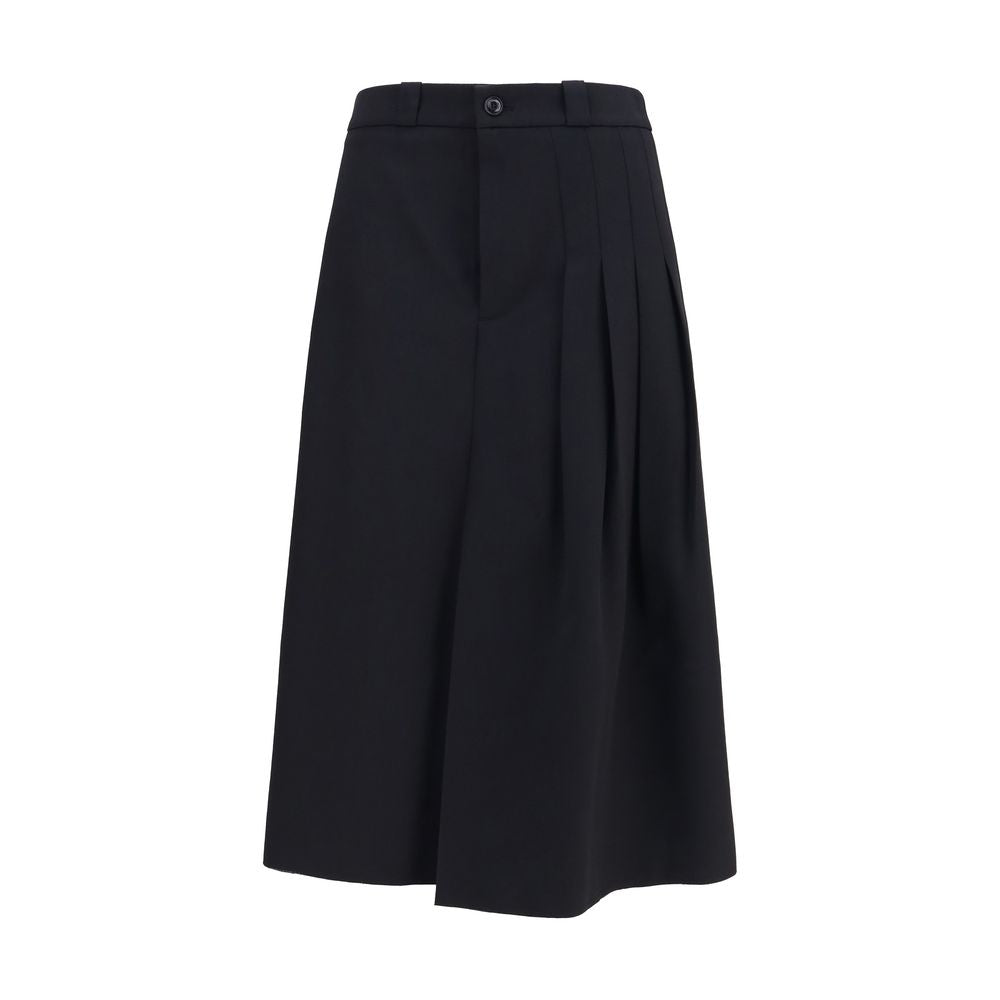 Our Legacy Schwarzer Wollrock Oves Aries Midi