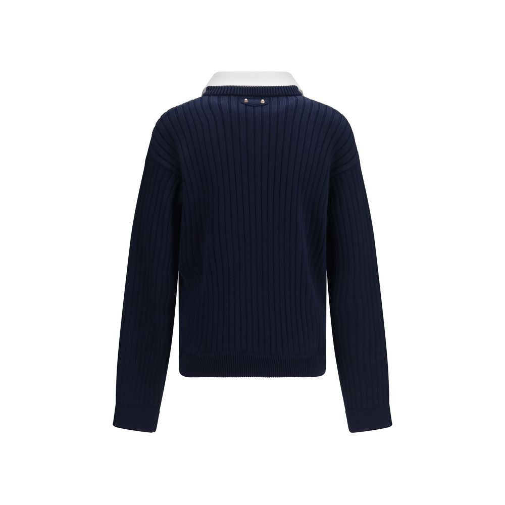Balenciaga blaues Baumwoll-Sweatshirt