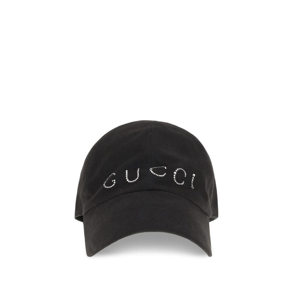 Gucci Schwarze Baumwollcap (Baseballmütze)