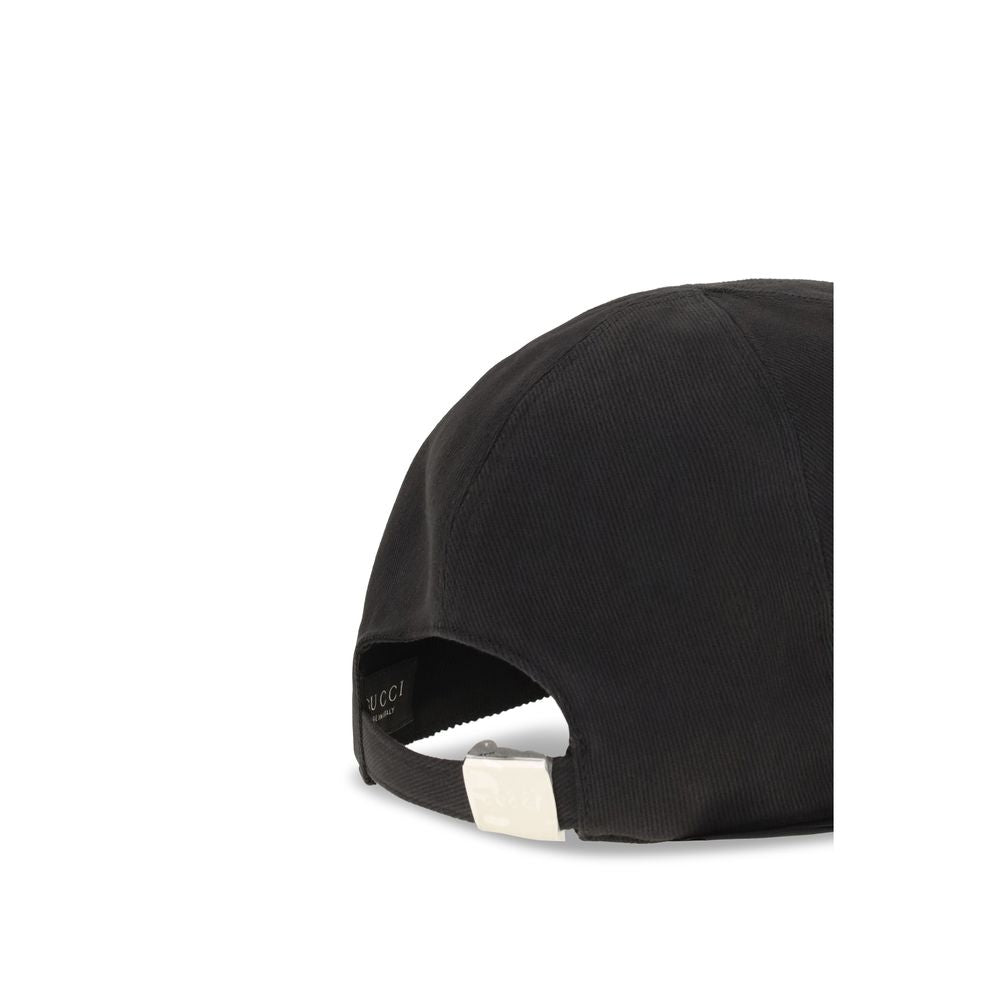 Gucci Schwarze Baumwollcap (Baseballmütze)