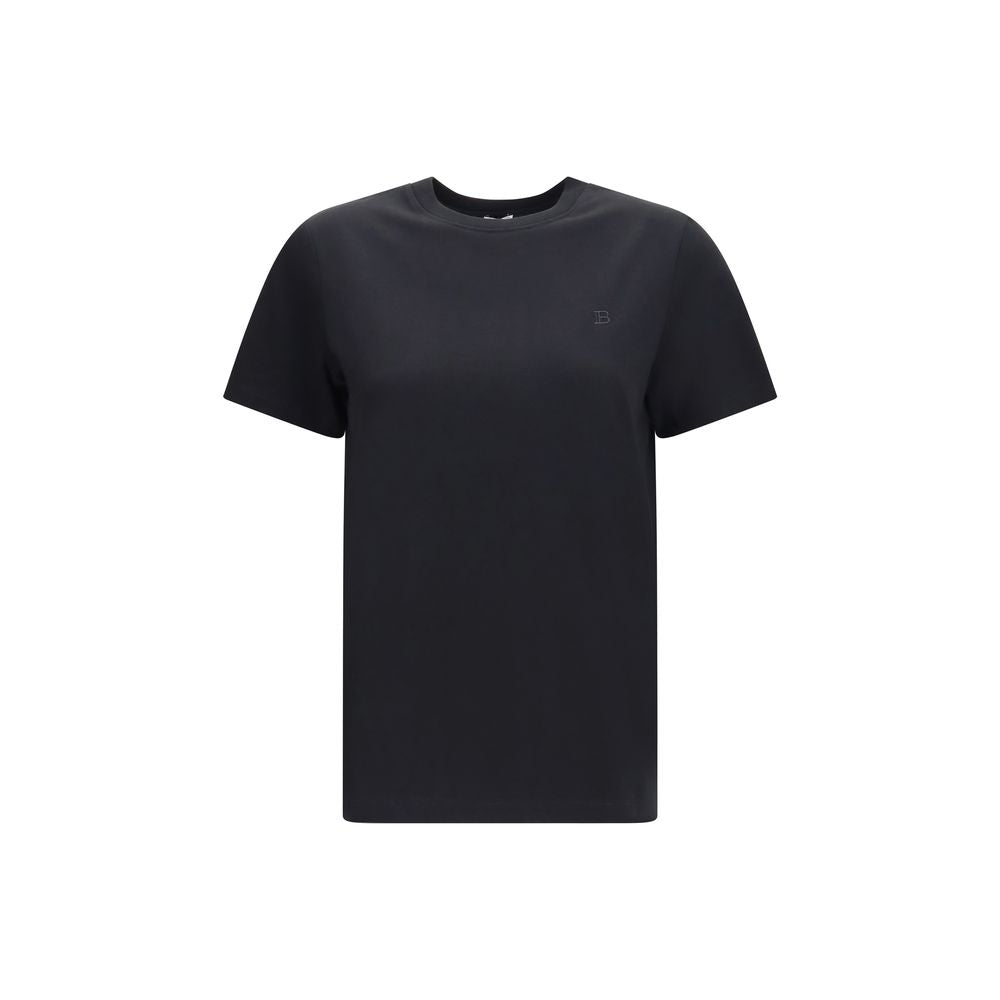 Balmain schwarzes Baumwoll-T-Shirt
