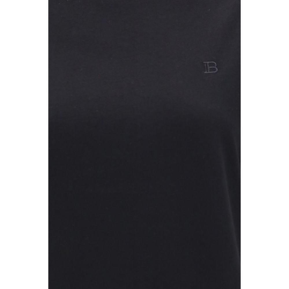Balmain schwarzes Baumwoll-T-Shirt