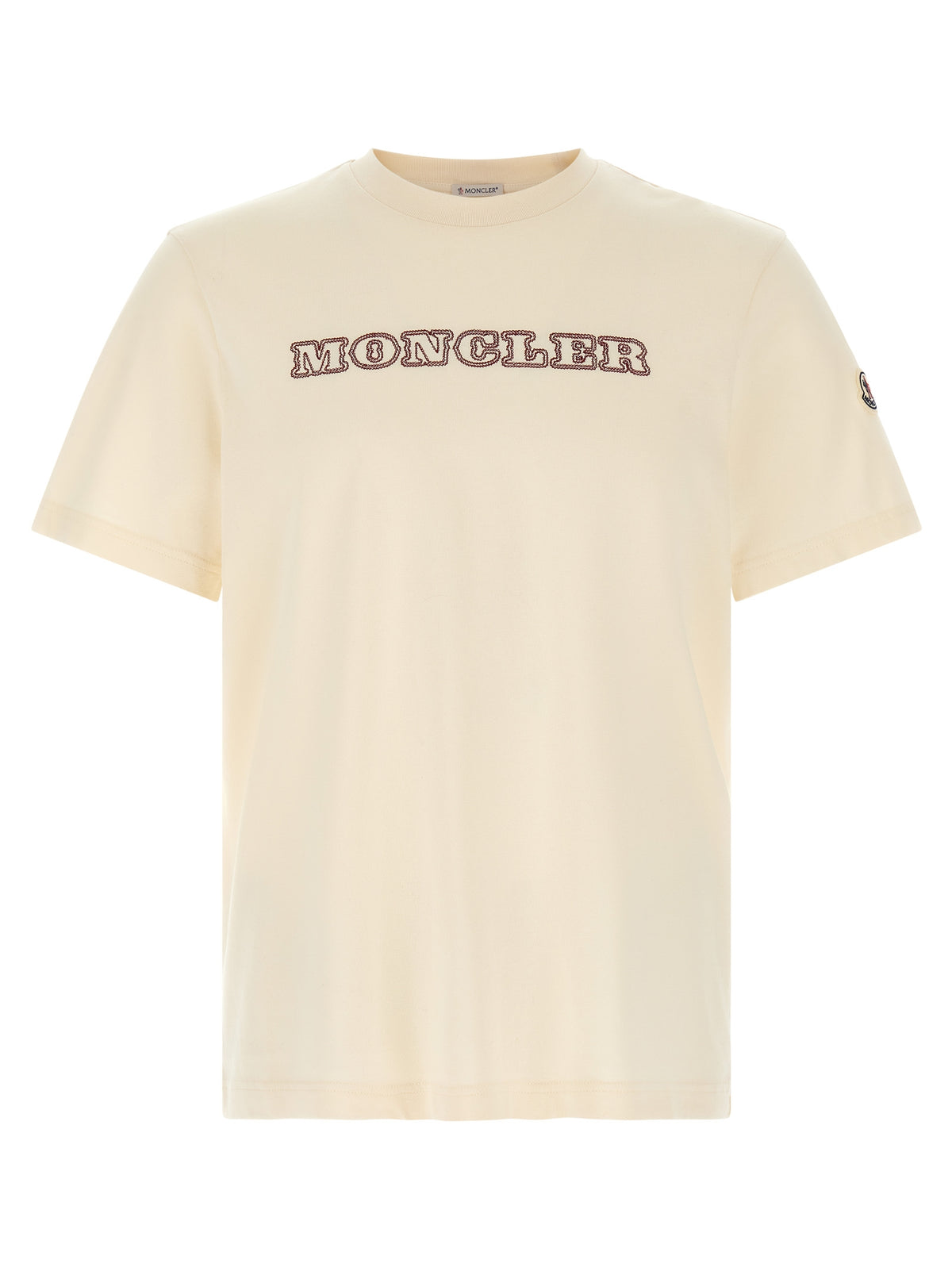 Moncler T-Shirt aus weißer Baumwolle