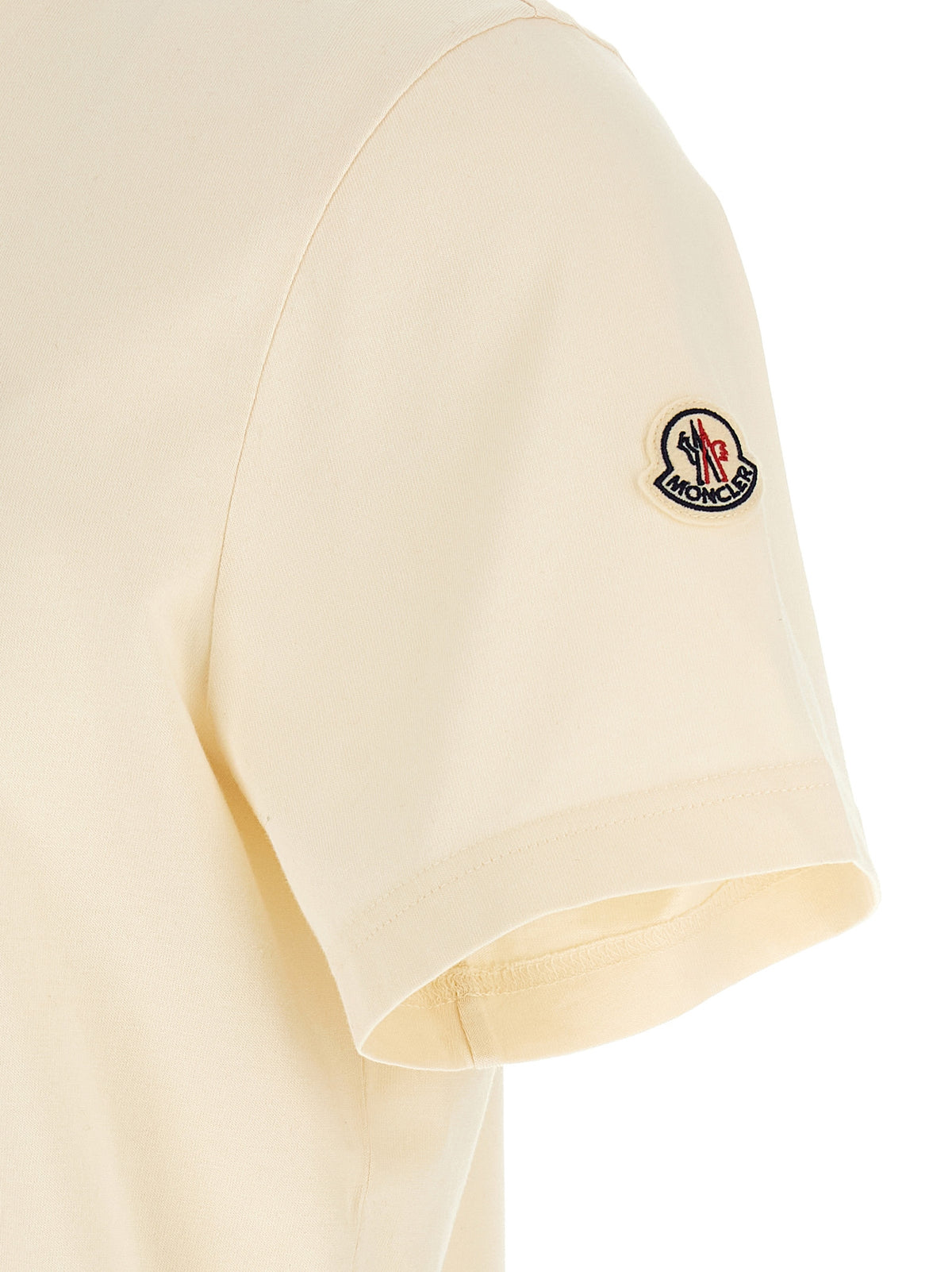 Moncler T-Shirt aus weißer Baumwolle