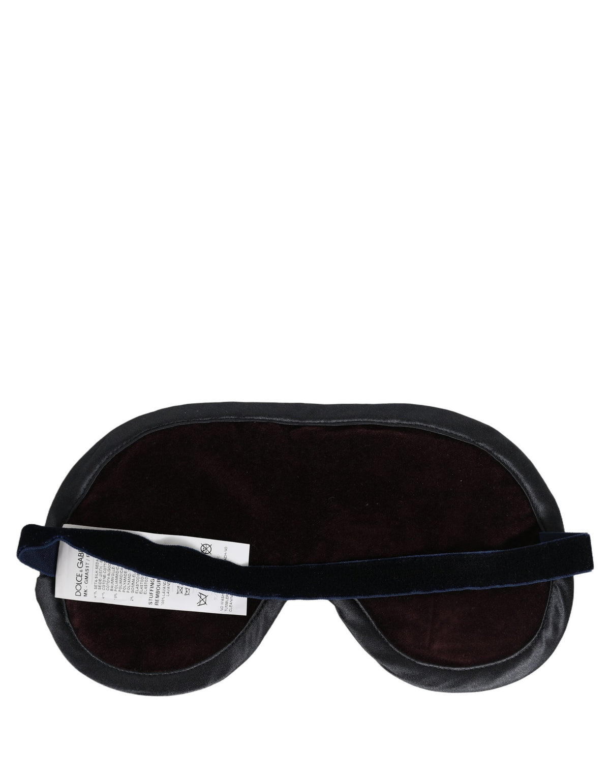Dolce & Gabbana Schlafmaske aus Baumwollmix mit mehrfarbigem Muster