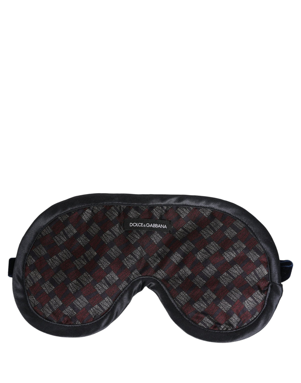 Dolce & Gabbana Schlafmaske aus Baumwollmix mit mehrfarbigem Muster