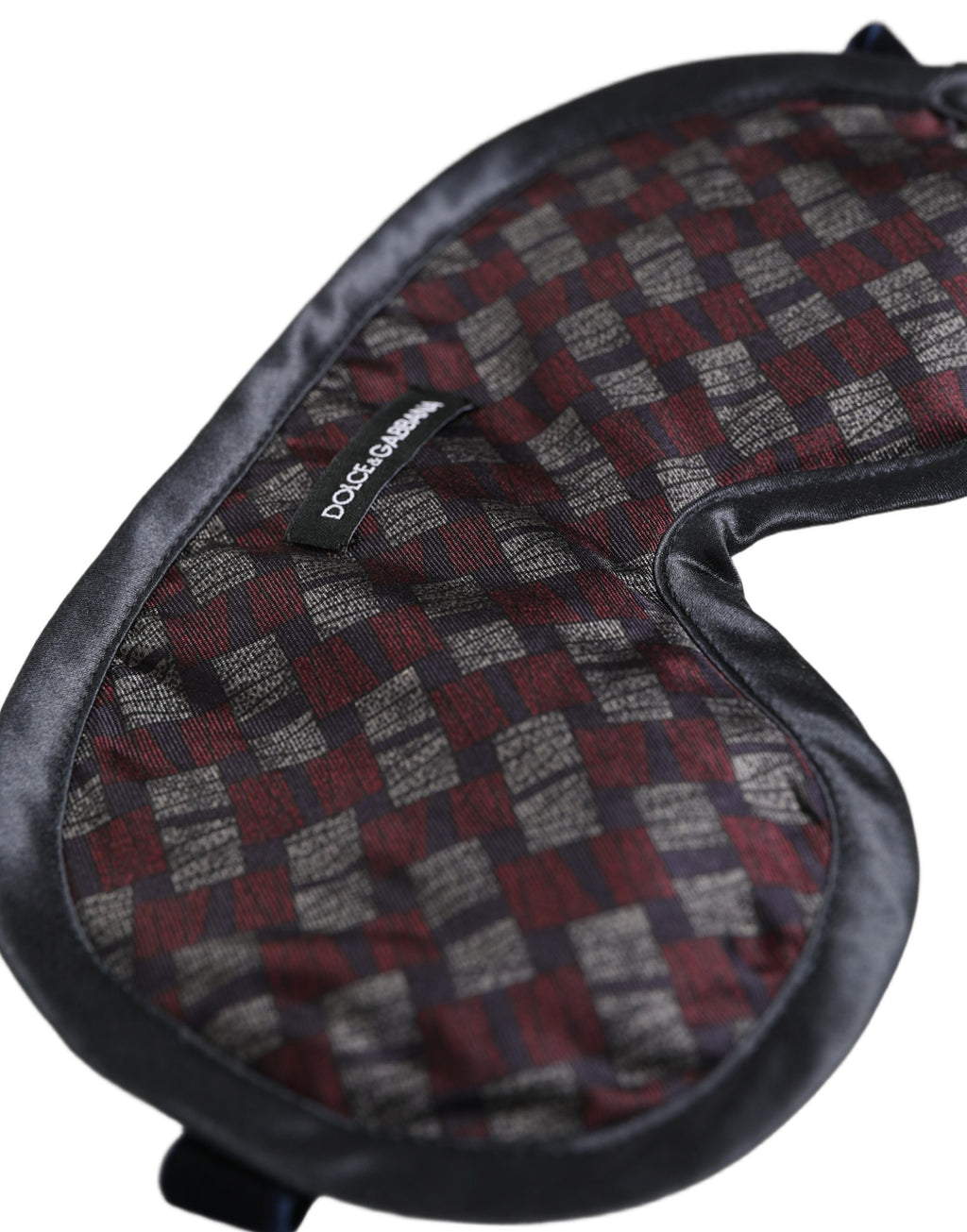 Dolce & Gabbana Schlafmaske aus Baumwollmix mit mehrfarbigem Muster