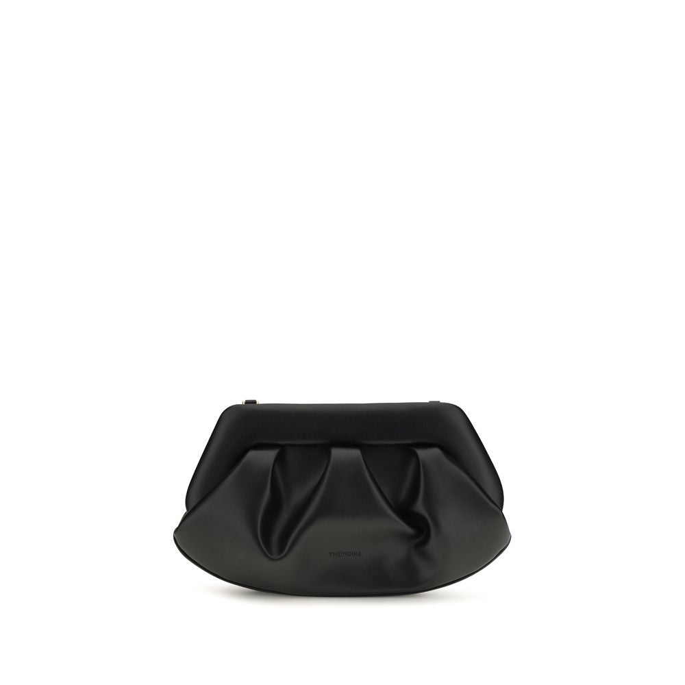 THEMOIRè Clutch aus schwarzem recyceltem Leder
