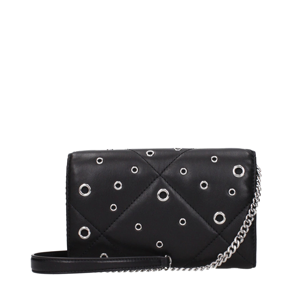 Tory Burch Clutchtasche aus schwarzem Leder