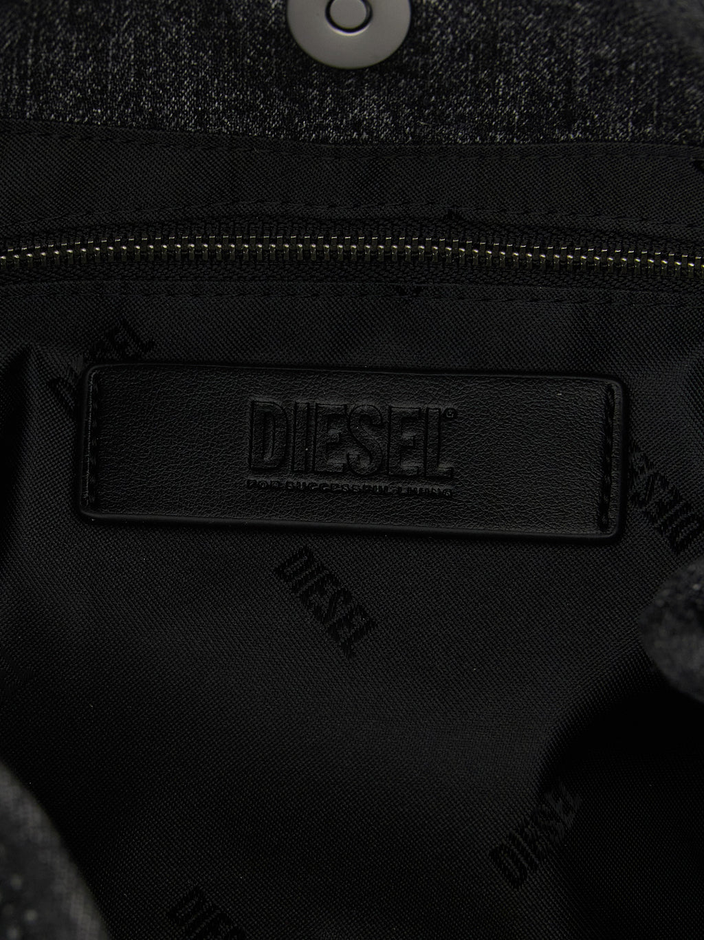Diesel Black Cotton Handbag