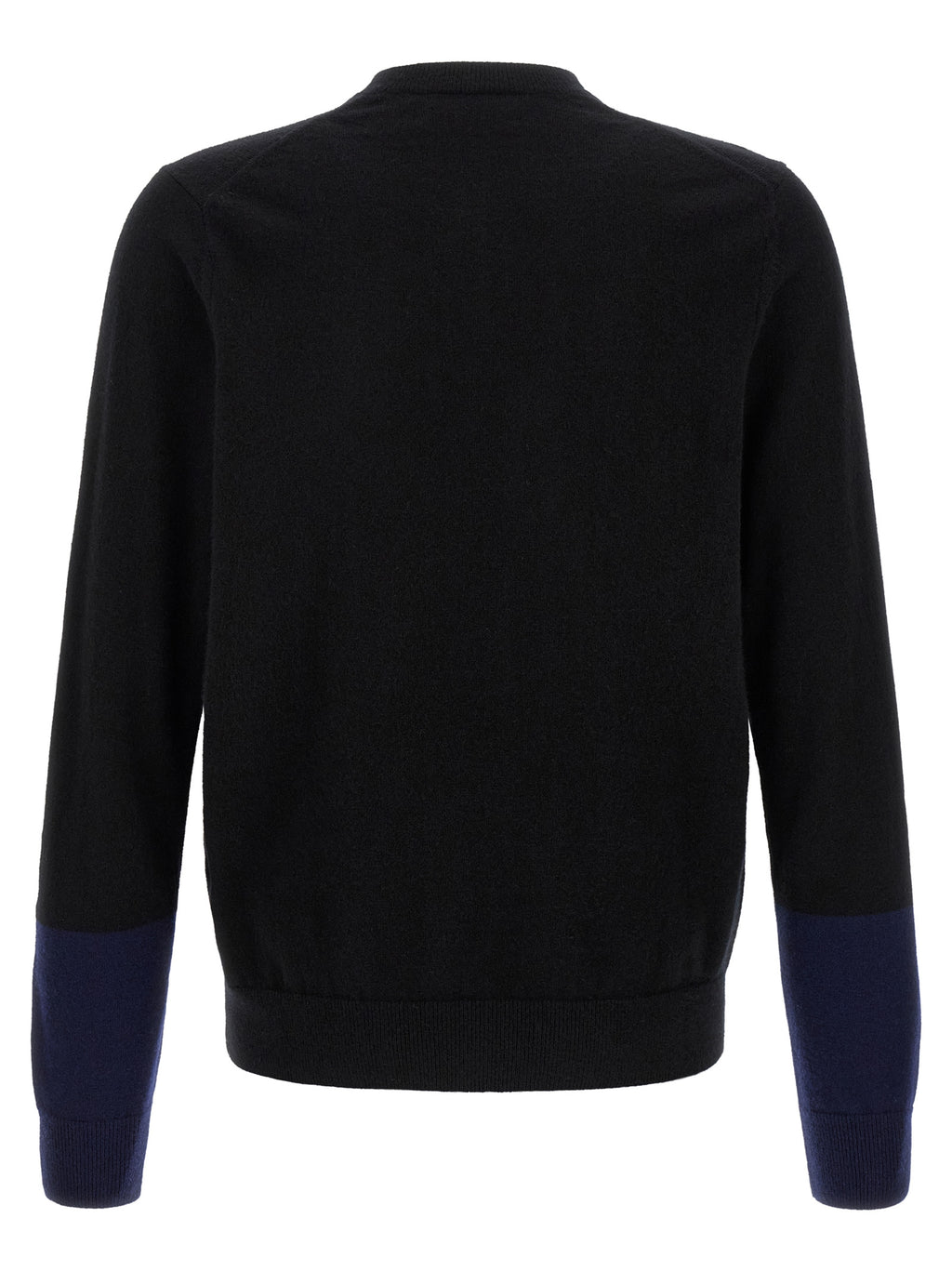 Comme Des Garçons Schwarze Wollstrickjacke