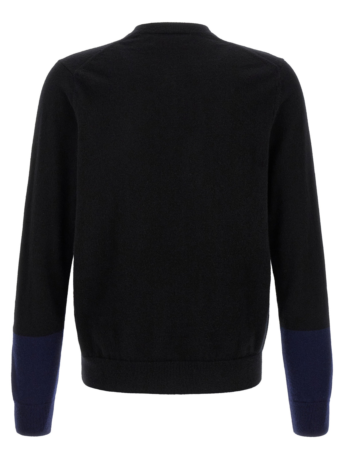 Comme Des Garçons Schwarze Wollstrickjacke