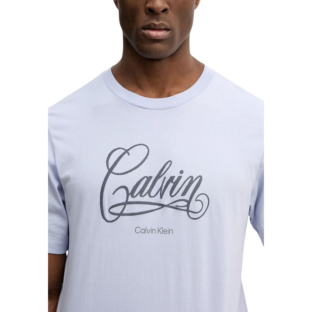 Calvin Klein Jeans Blaues Baumwoll-T-Shirt