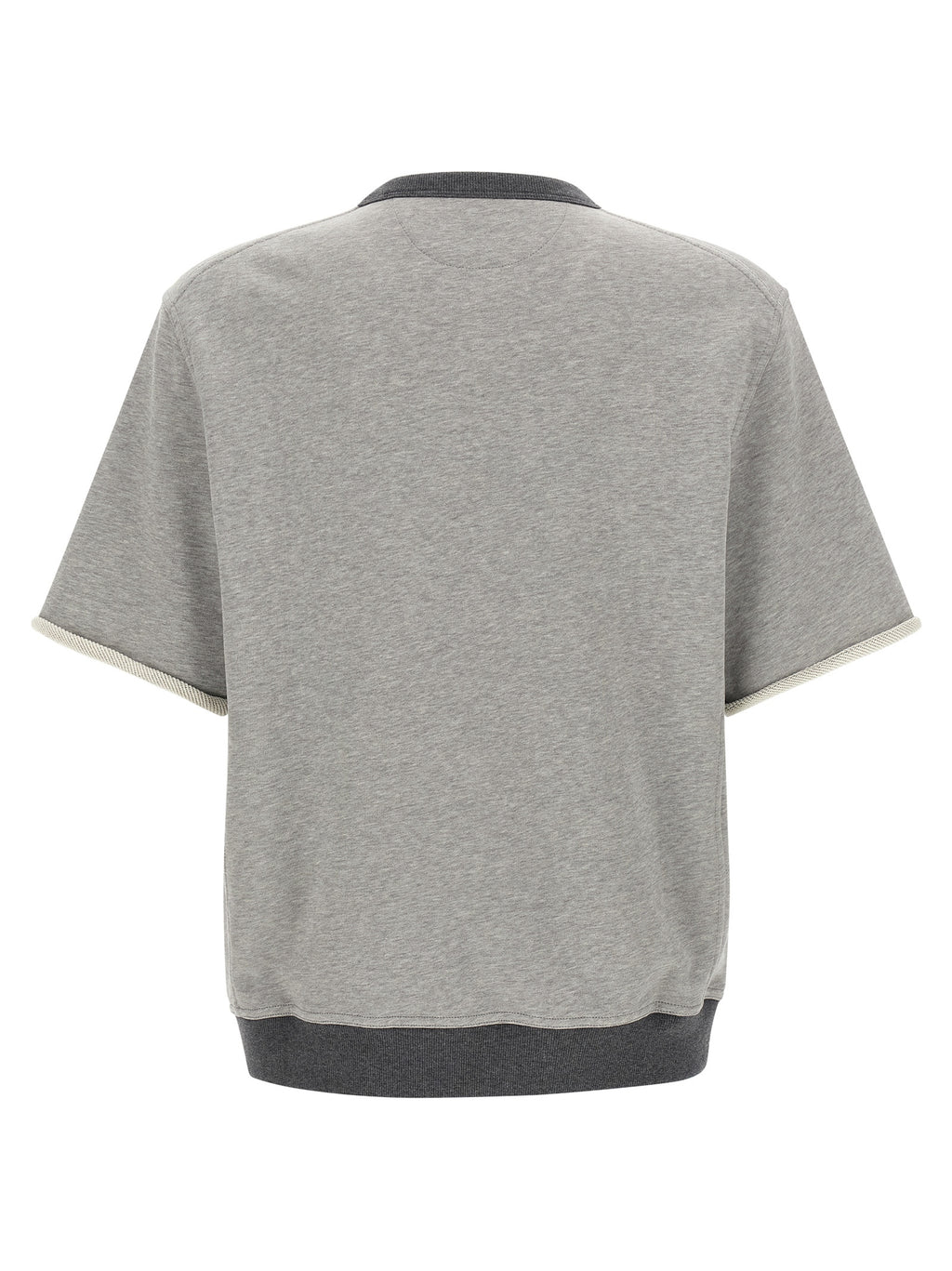 Brunello Cucinelli Gray Cotton Sweatshirt