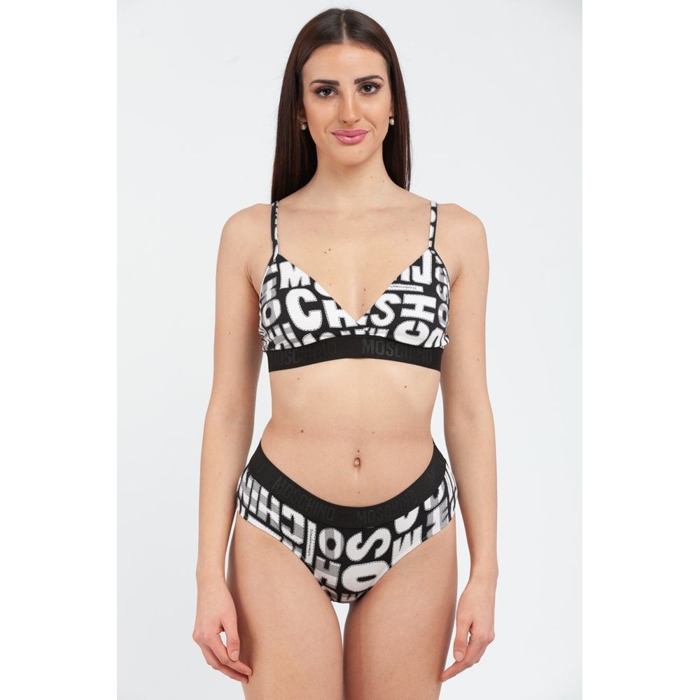Moschino BH aus schwarzer Baumwolle