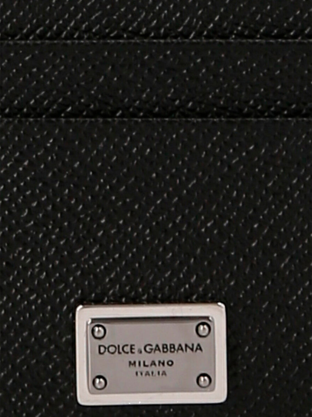Dolce & Gabbana Kartenetui aus schwarzem Kalbsleder
