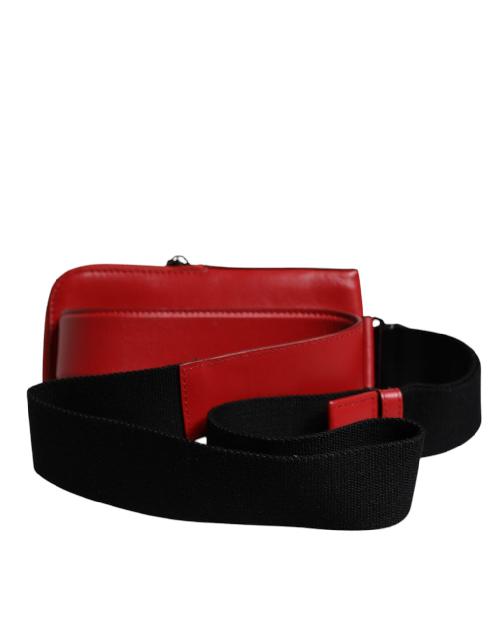 Dolce & Gabbana Rote Handytasche aus Kalbsleder mit Kartenhalter, Umhängetasche