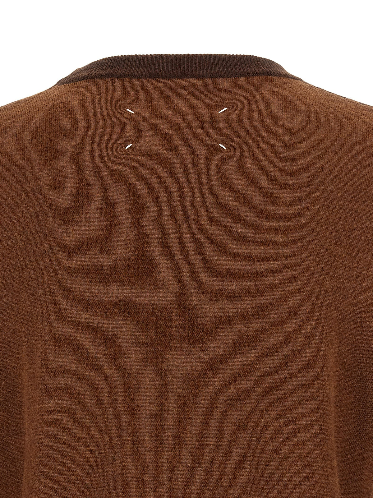 Maison Margiela Brauner Wollcardigan