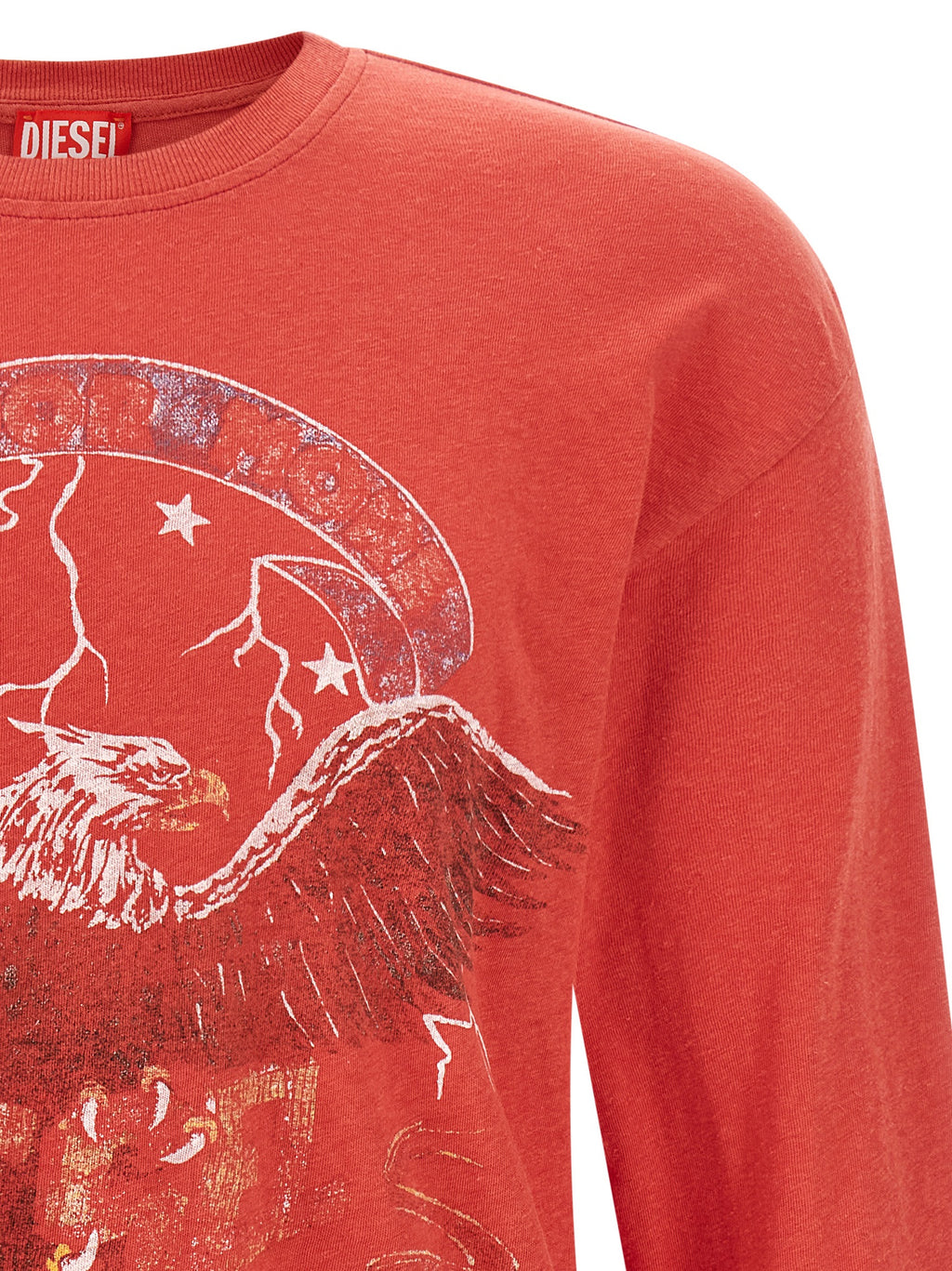 Diesel Red Cotton T-Shirt