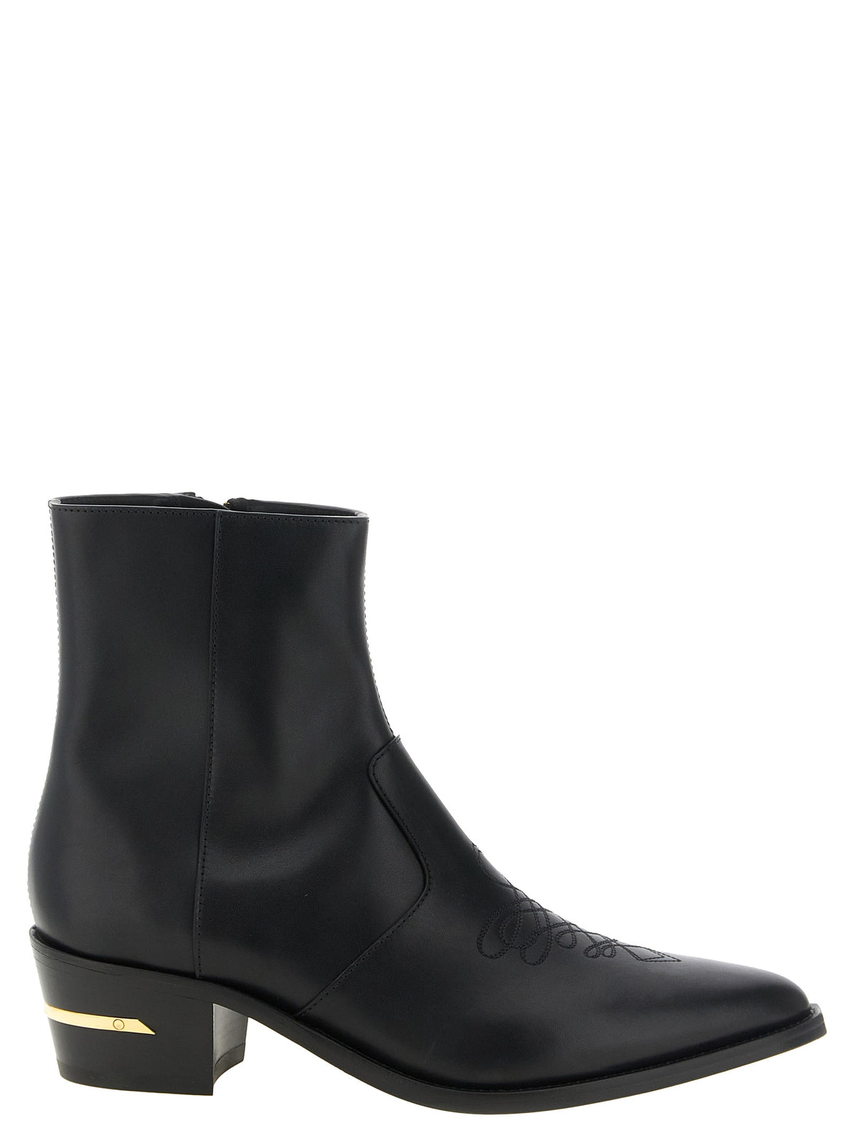 Amiri Ankle Boots aus schwarzem Kalbsleder
