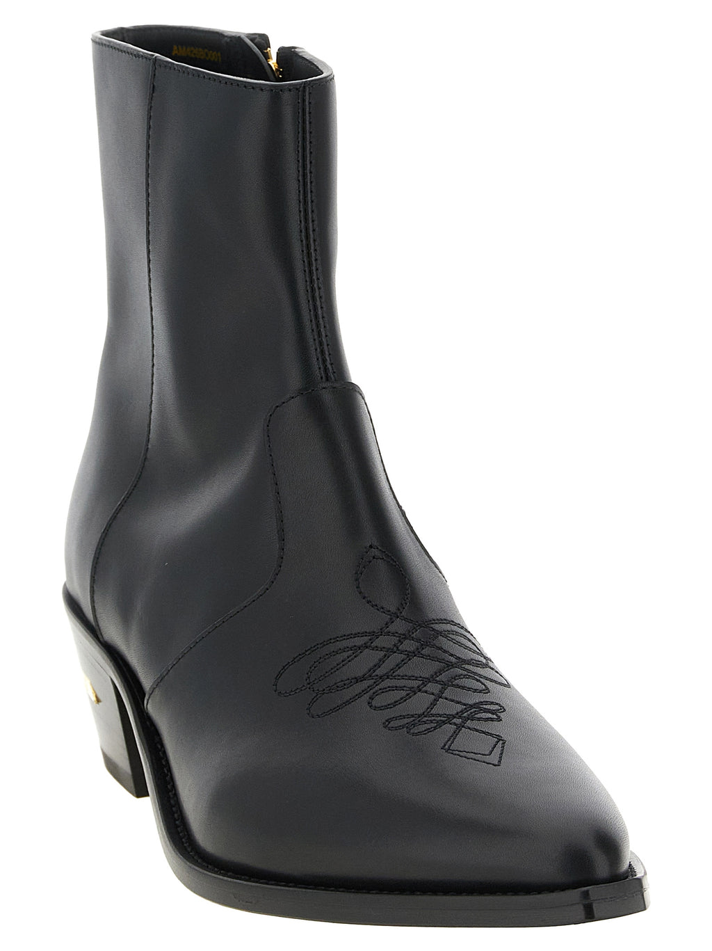 Amiri Ankle Boots aus schwarzem Kalbsleder