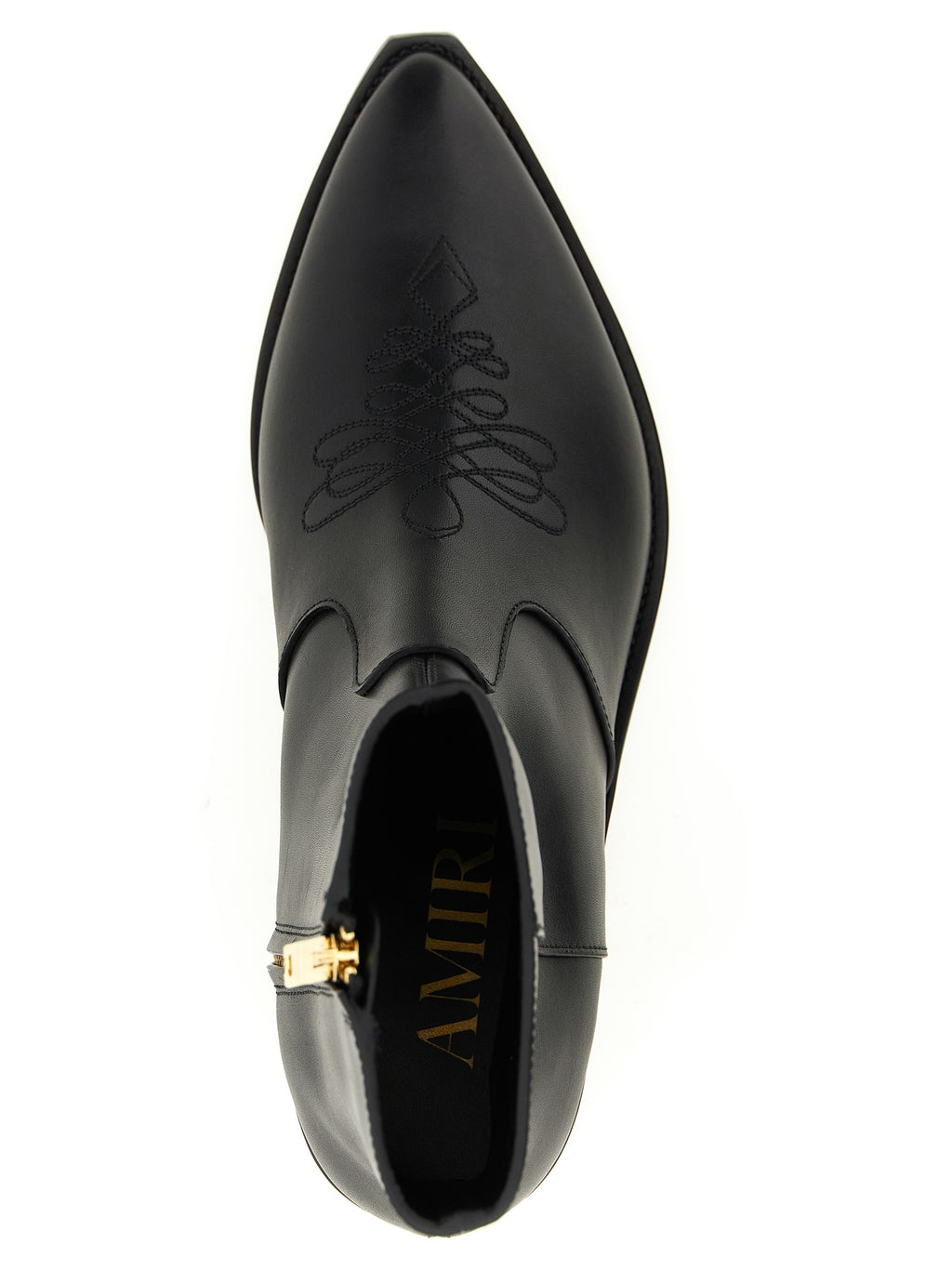 Amiri Ankle Boots aus schwarzem Kalbsleder