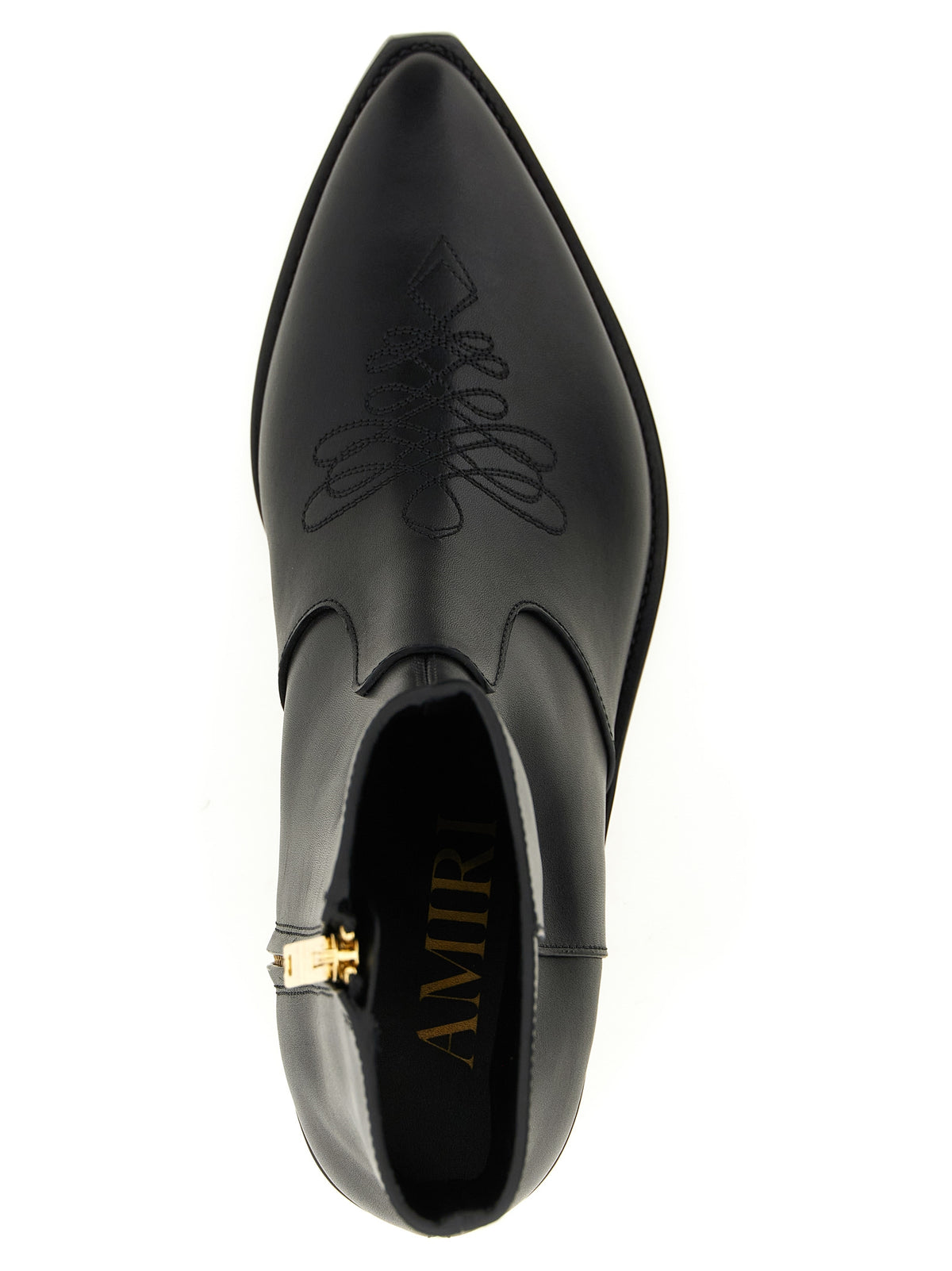 Amiri Ankle Boots aus schwarzem Kalbsleder