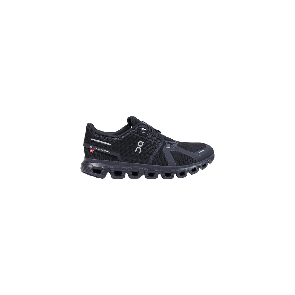 On Running Schwarze Synthetik-Turnschuhe