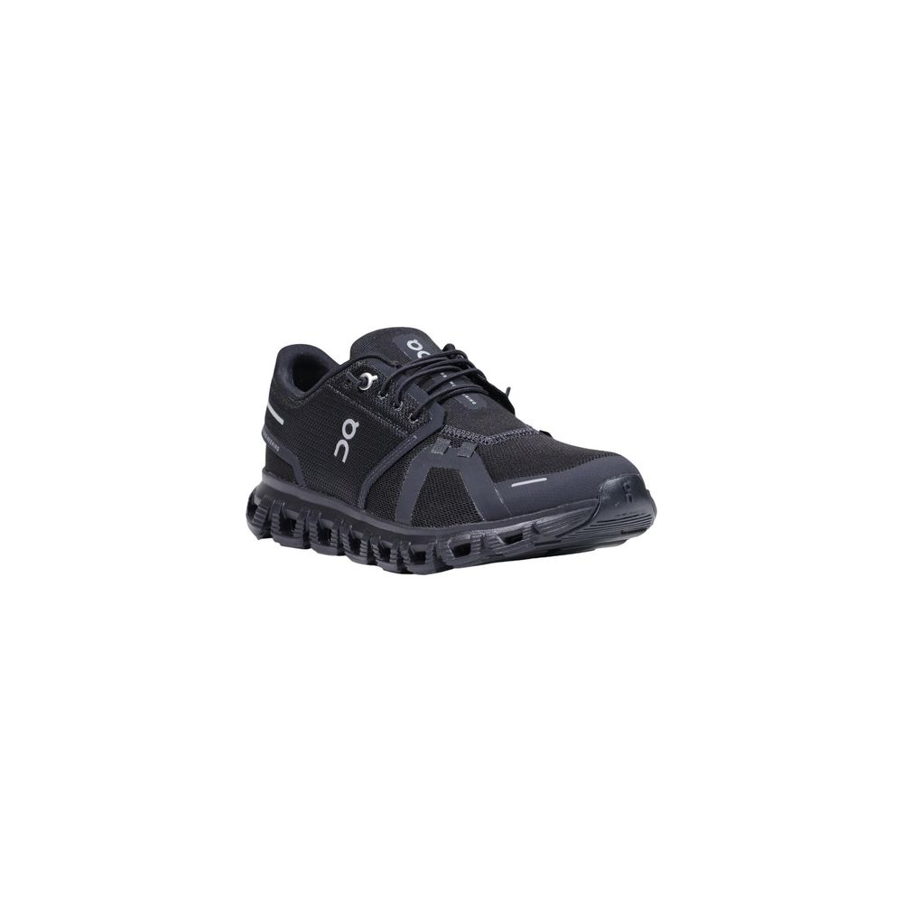 On Running Schwarze Synthetik-Turnschuhe