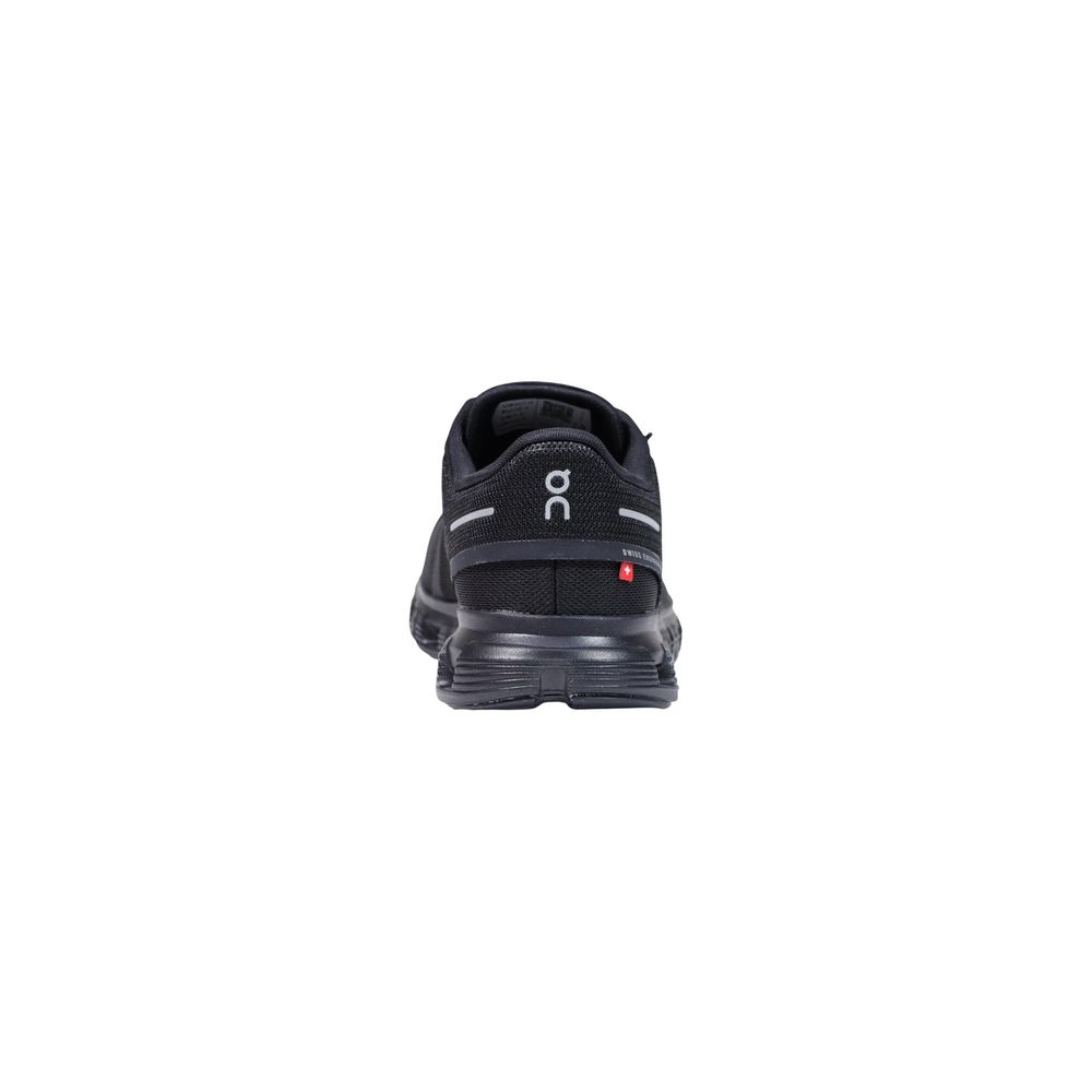On Running Schwarze Synthetik-Turnschuhe