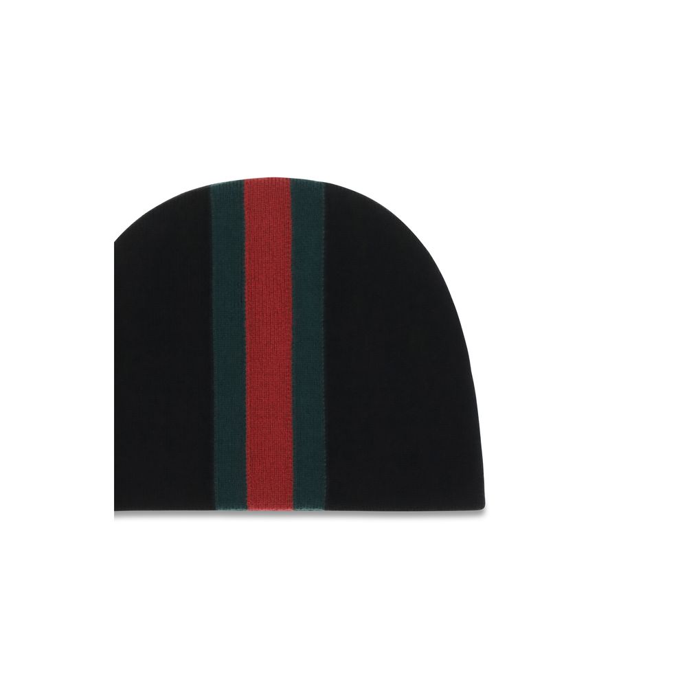 Gucci Schwarze Wolle Oves Aries Beanie