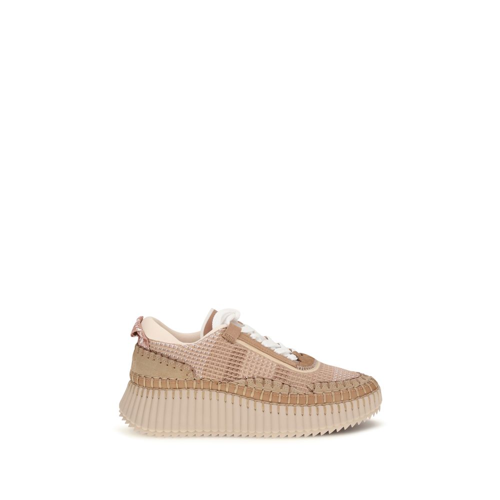 Chloé beige Nylon-Sportsneaker