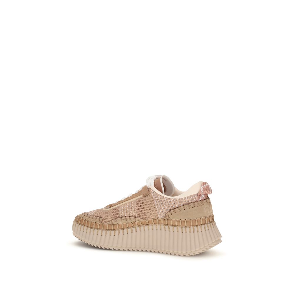 Chloé beige Nylon-Sportsneaker