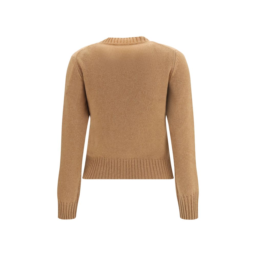 Ami Paris Braunes Woll-Oves-Aries-Sweatshirt