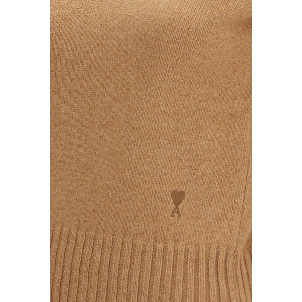 Ami Paris Braunes Woll-Oves-Aries-Sweatshirt