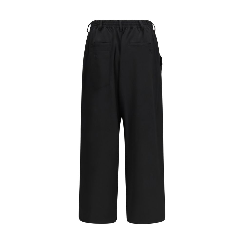 Y-3 Schwarze Wollhose Oves Aries Casual