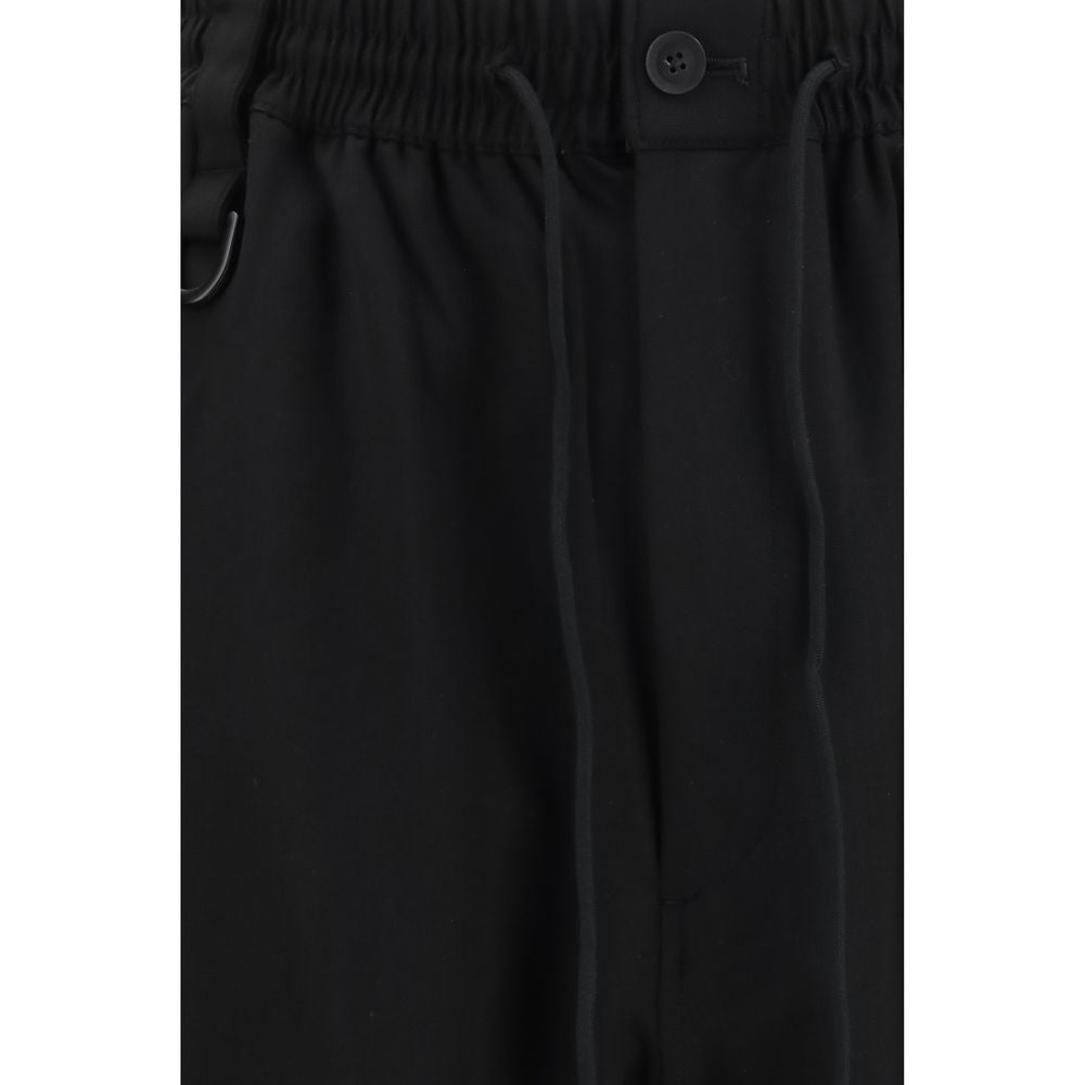 Y-3 Schwarze Wollhose Oves Aries Casual
