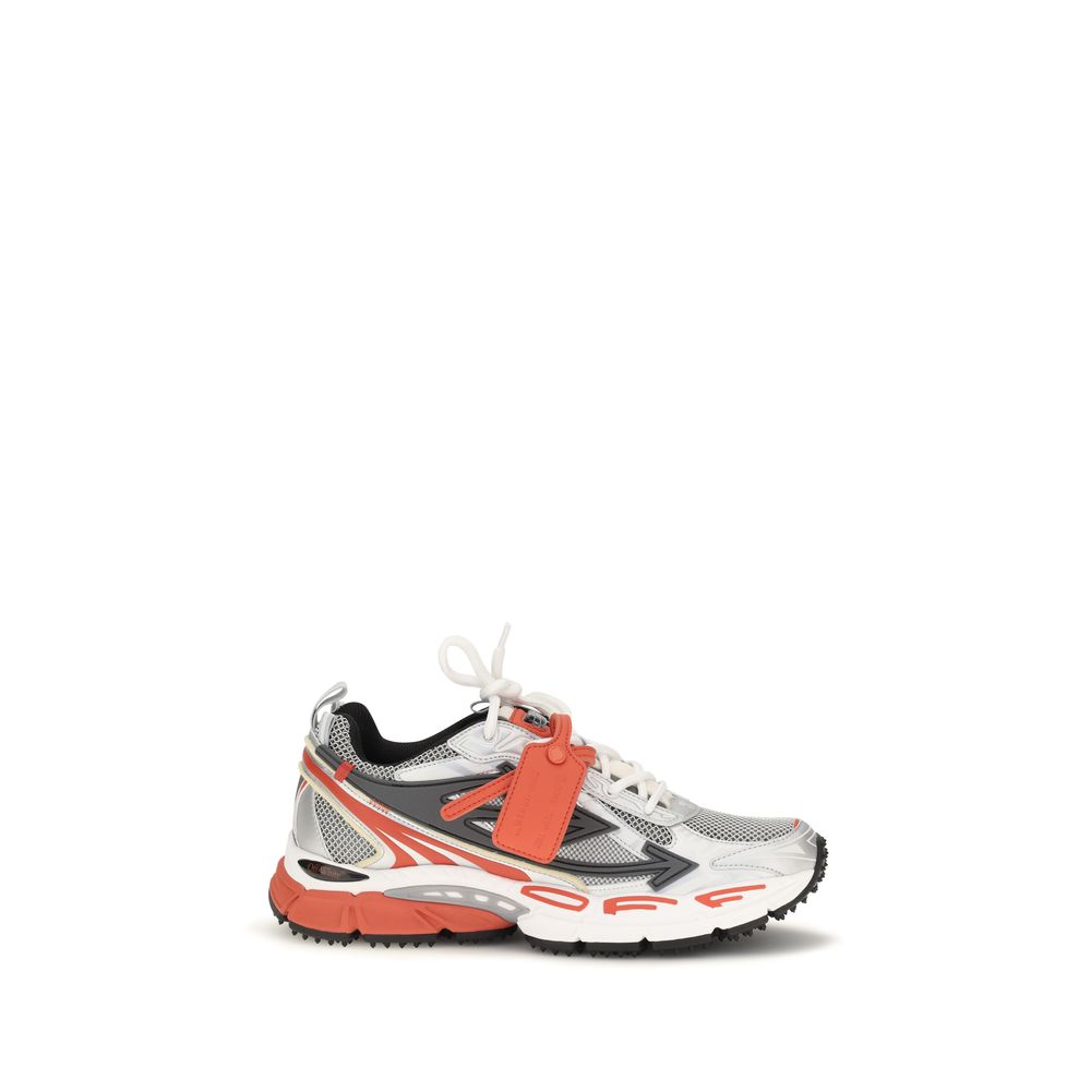 Off-White Rote Turnschuhe aus Polyethylen