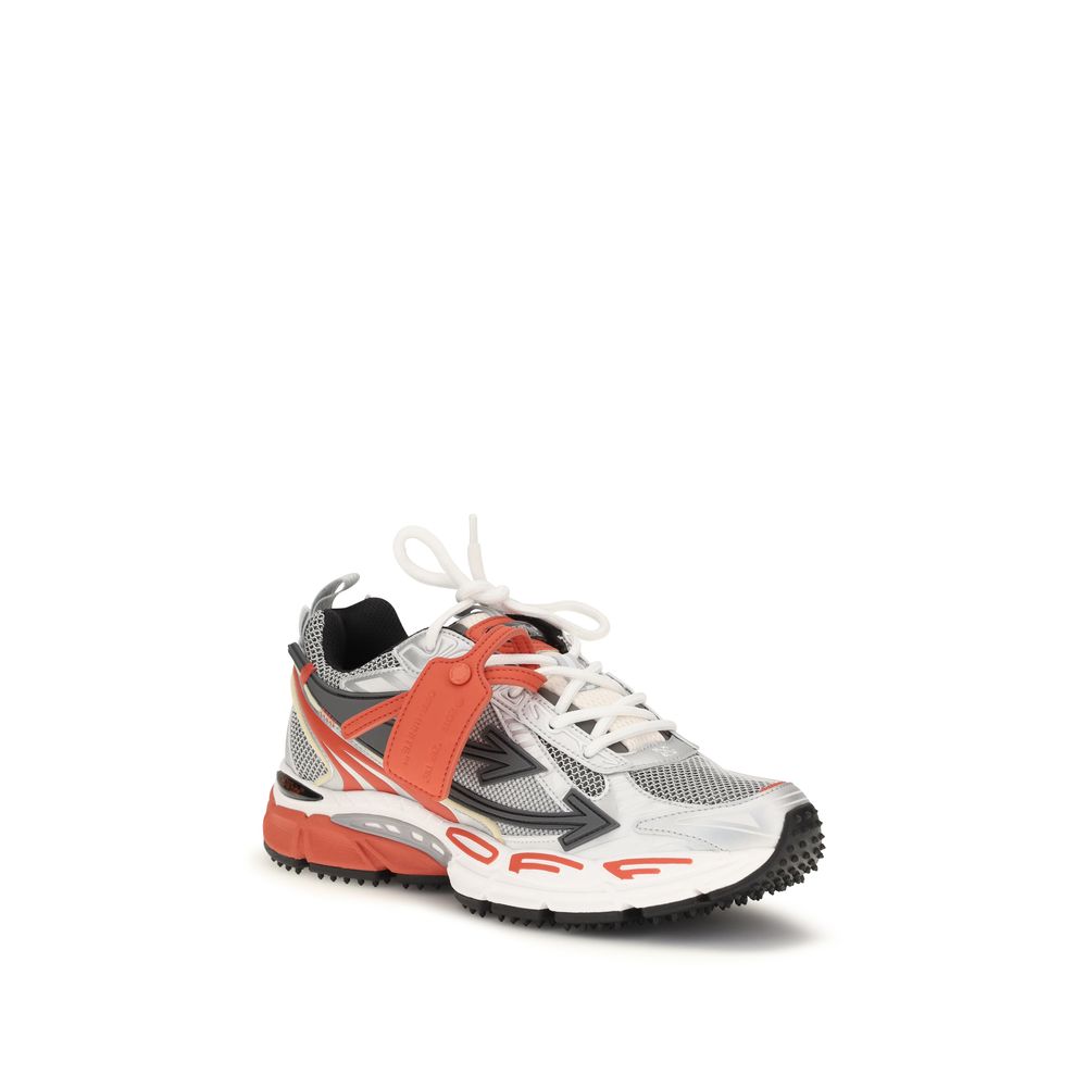 Off-White Rote Turnschuhe aus Polyethylen