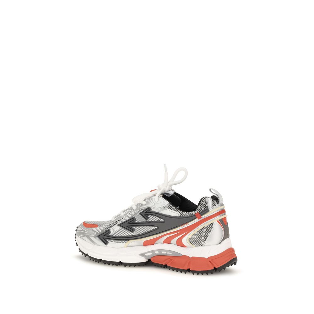 Off-White Rote Turnschuhe aus Polyethylen