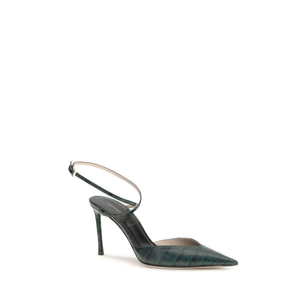 Tom Ford Bicolor-Pumps aus Kalbsleder mit hohem Absatz