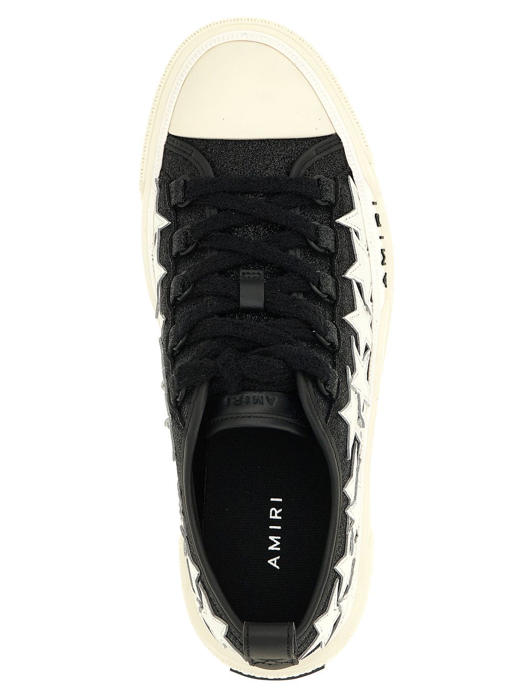 Amiri Low-Top-Sneakers aus zweifarbigem Kalbsleder