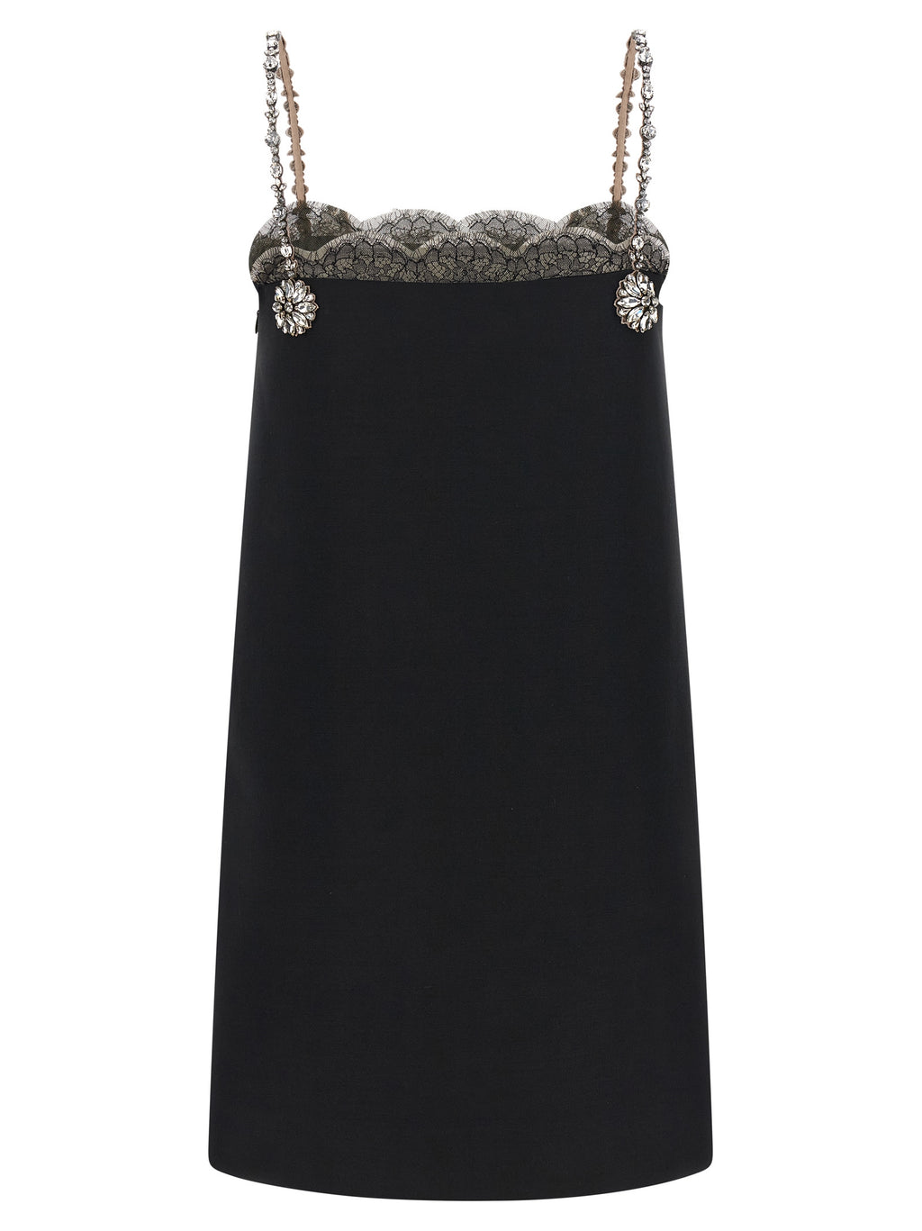 Valentino Garavani Black Virgin Wool Short Dress