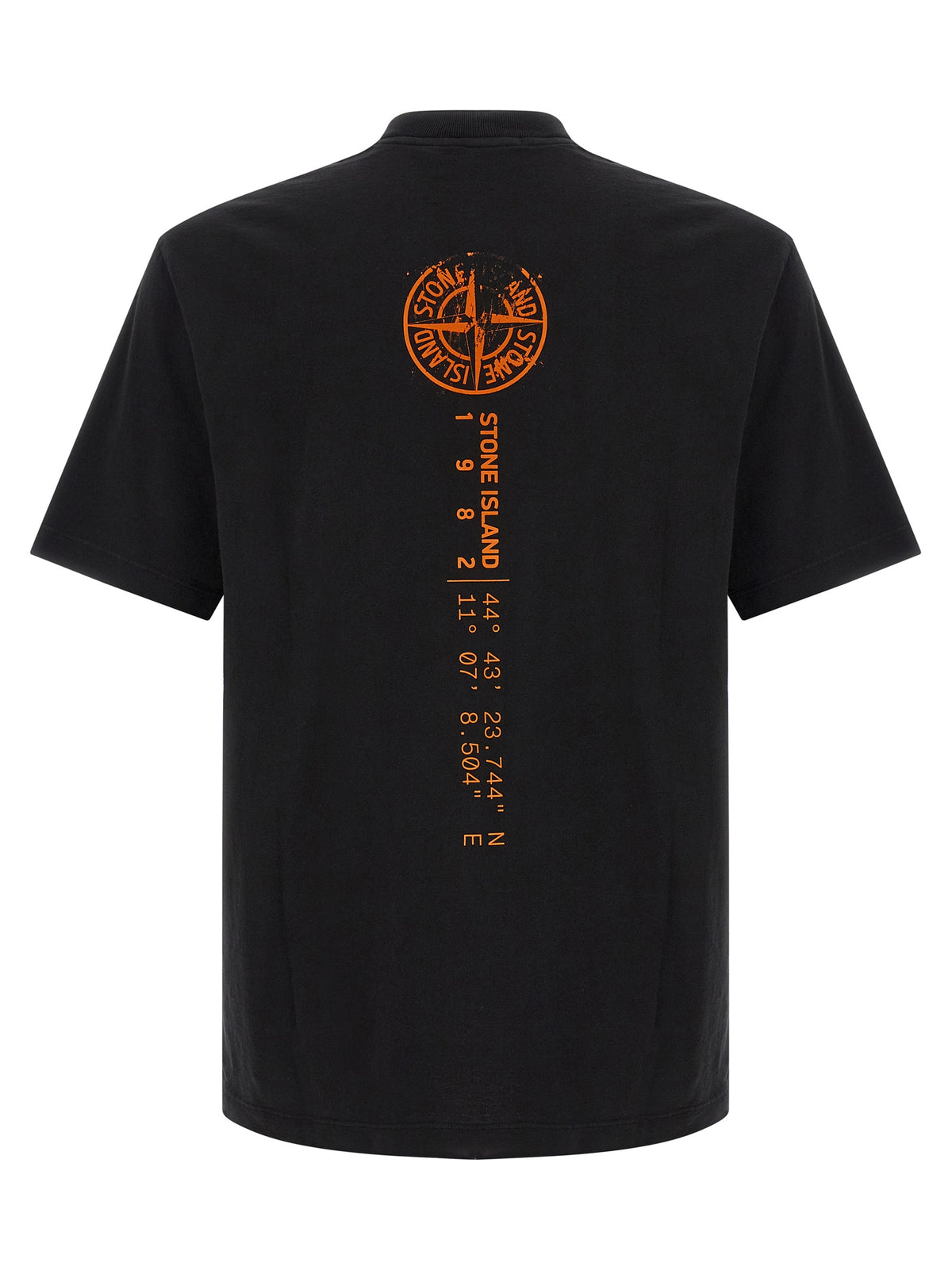 Stone Island Orange Baumwoll-T-Shirt