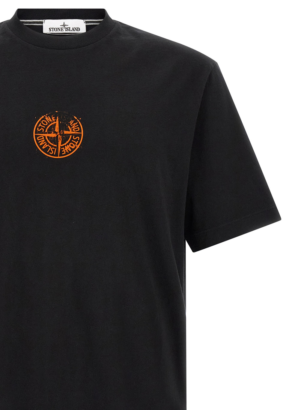 Stone Island Orange Baumwoll-T-Shirt