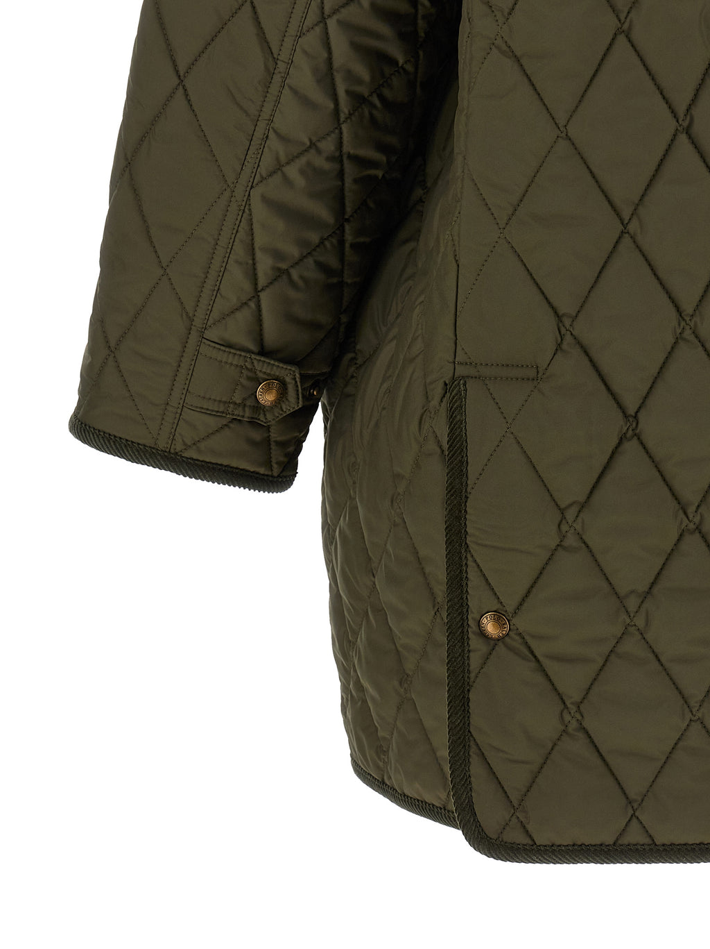 Polo Ralph Lauren Zweifarbige Polyesterjacke in voller Länge