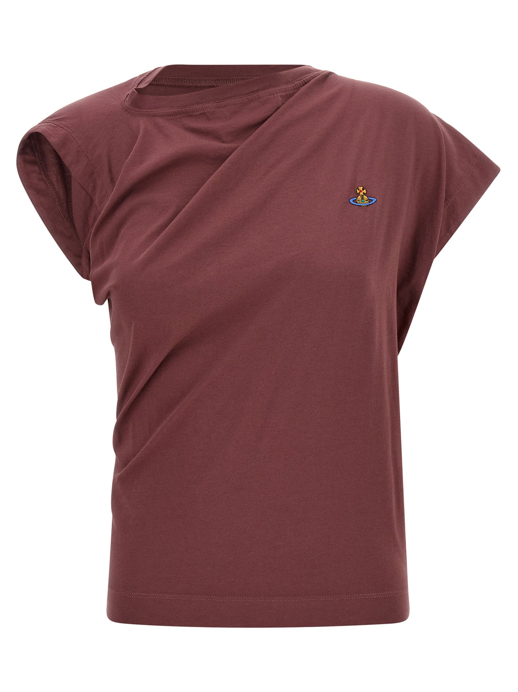 Vivienne Westwood Bordeaux Cotton Sleeveles T-Shirt