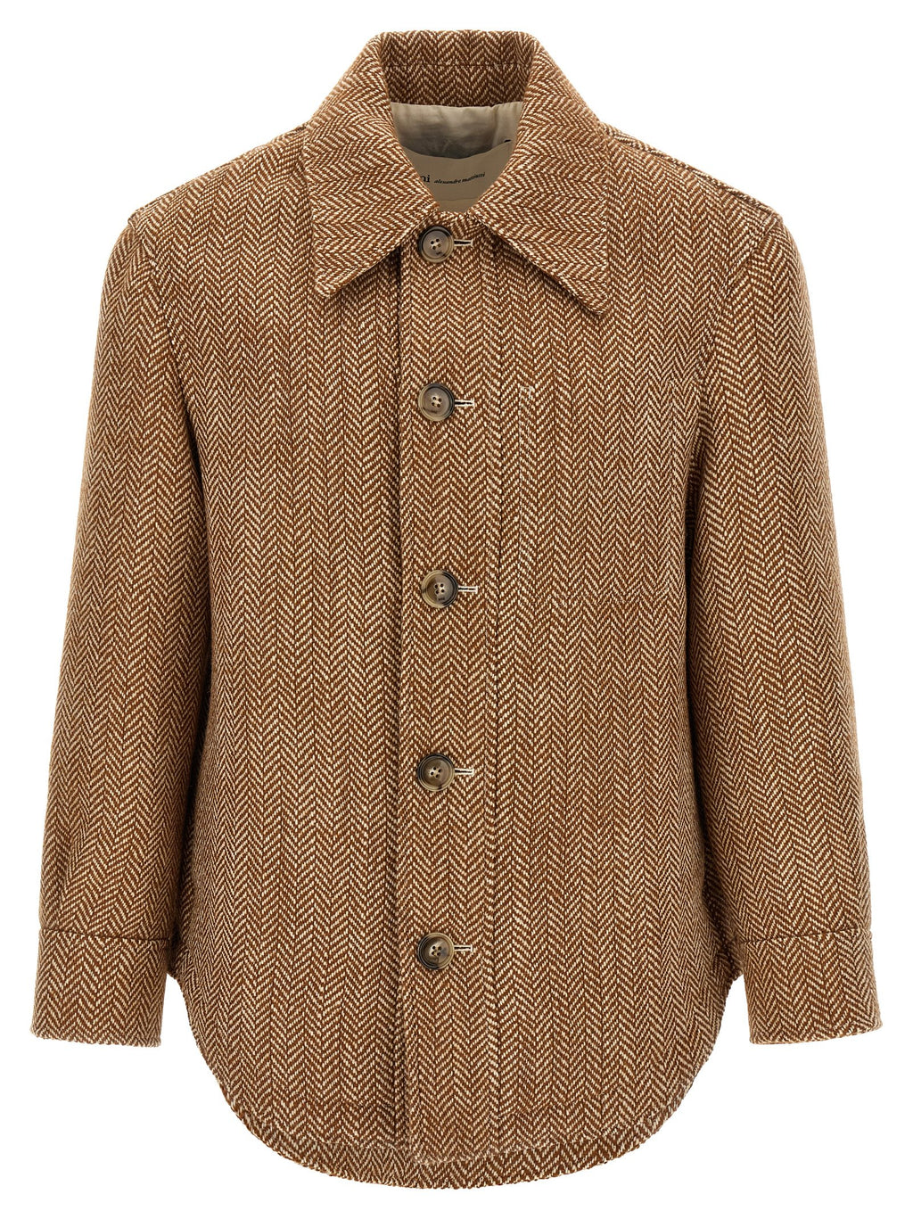 Ami Paris Jacke aus brauner Schurwolle