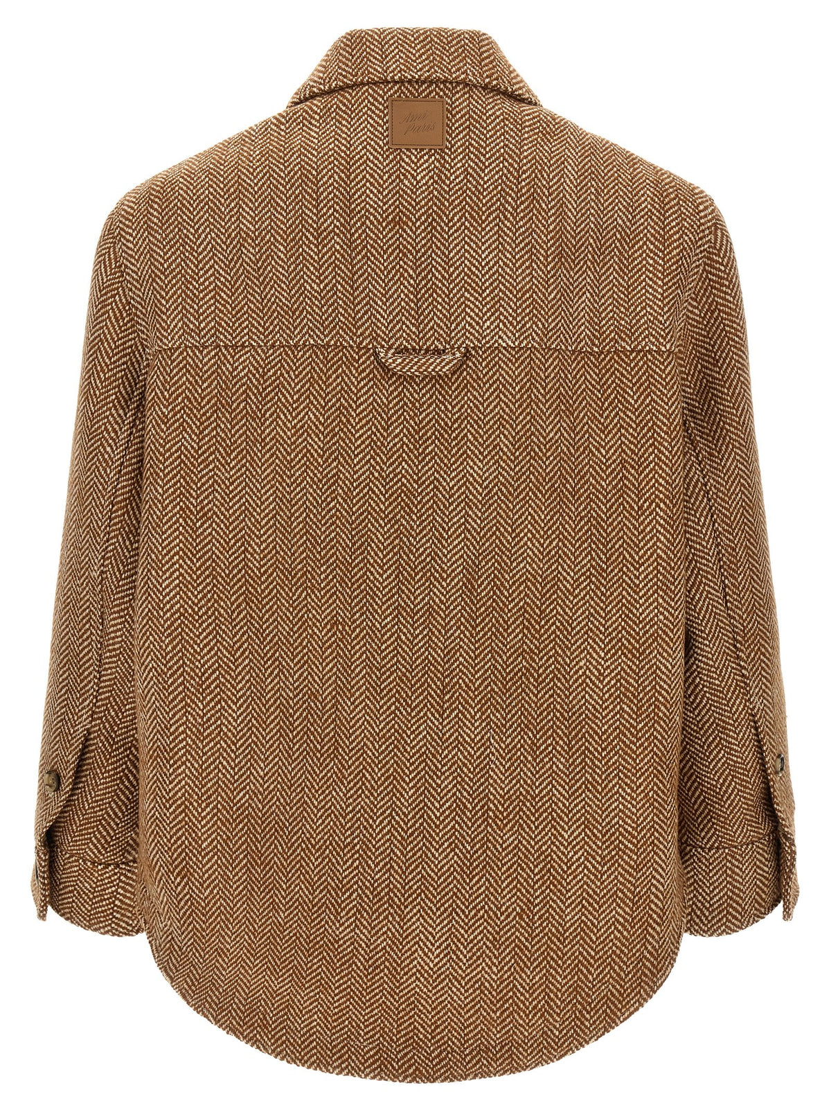 Ami Paris Jacke aus brauner Schurwolle