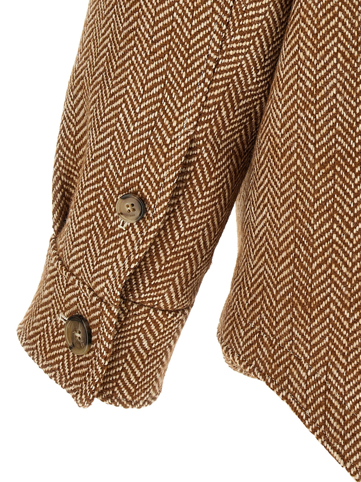 Ami Paris Jacke aus brauner Schurwolle